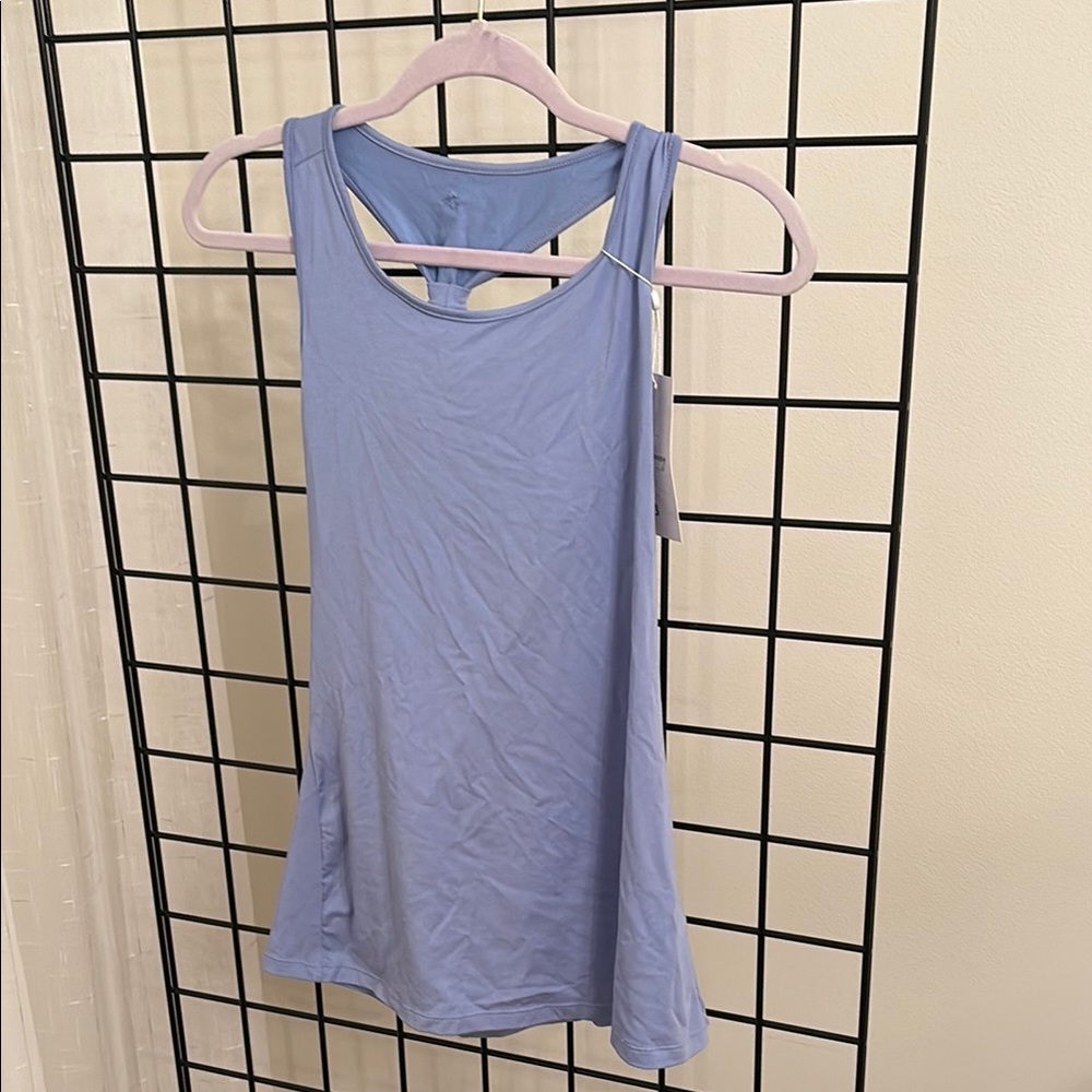 Light Blue Sleeveless Women's Top